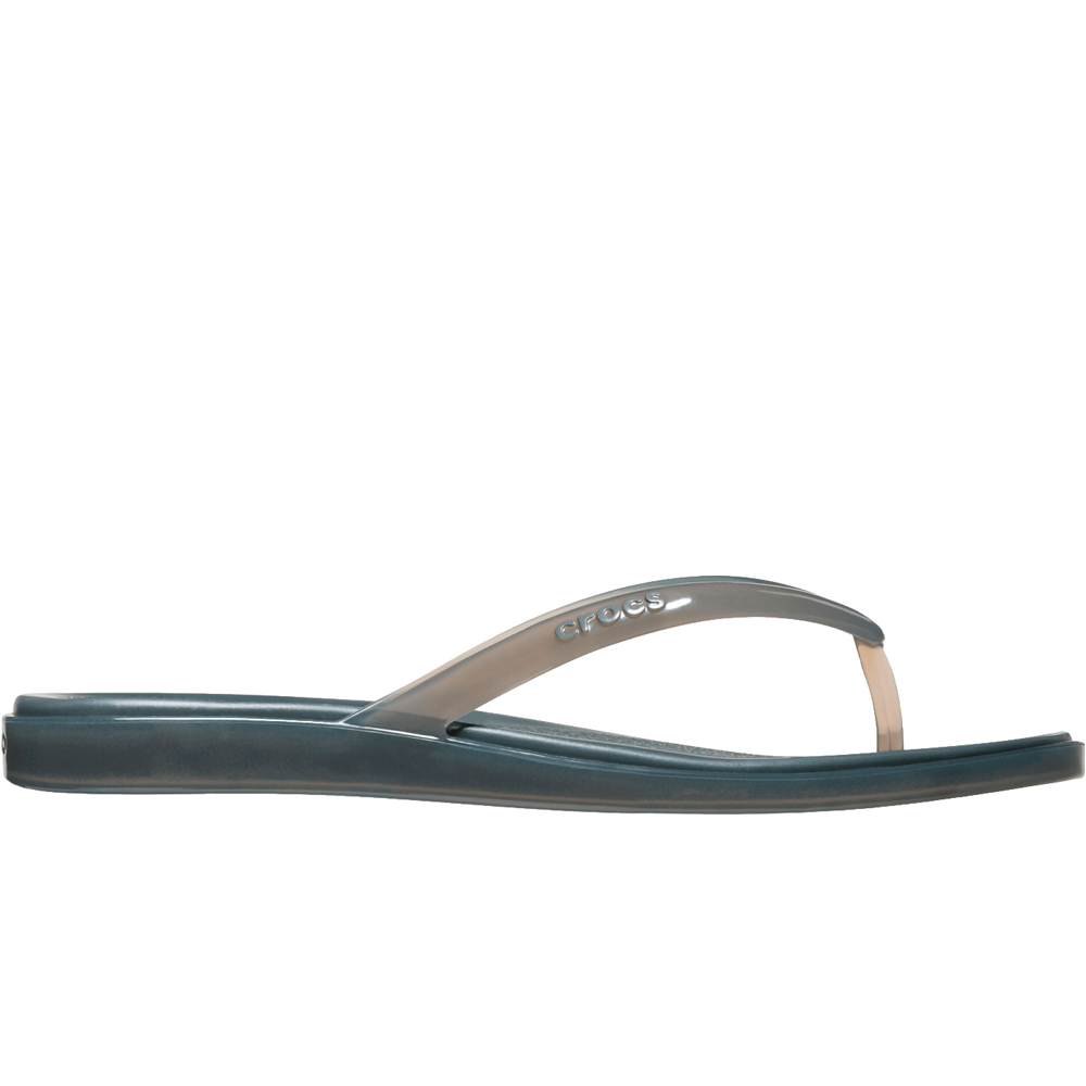Crocs zueco mujer Miami Round Toe Flip W lateral exterior