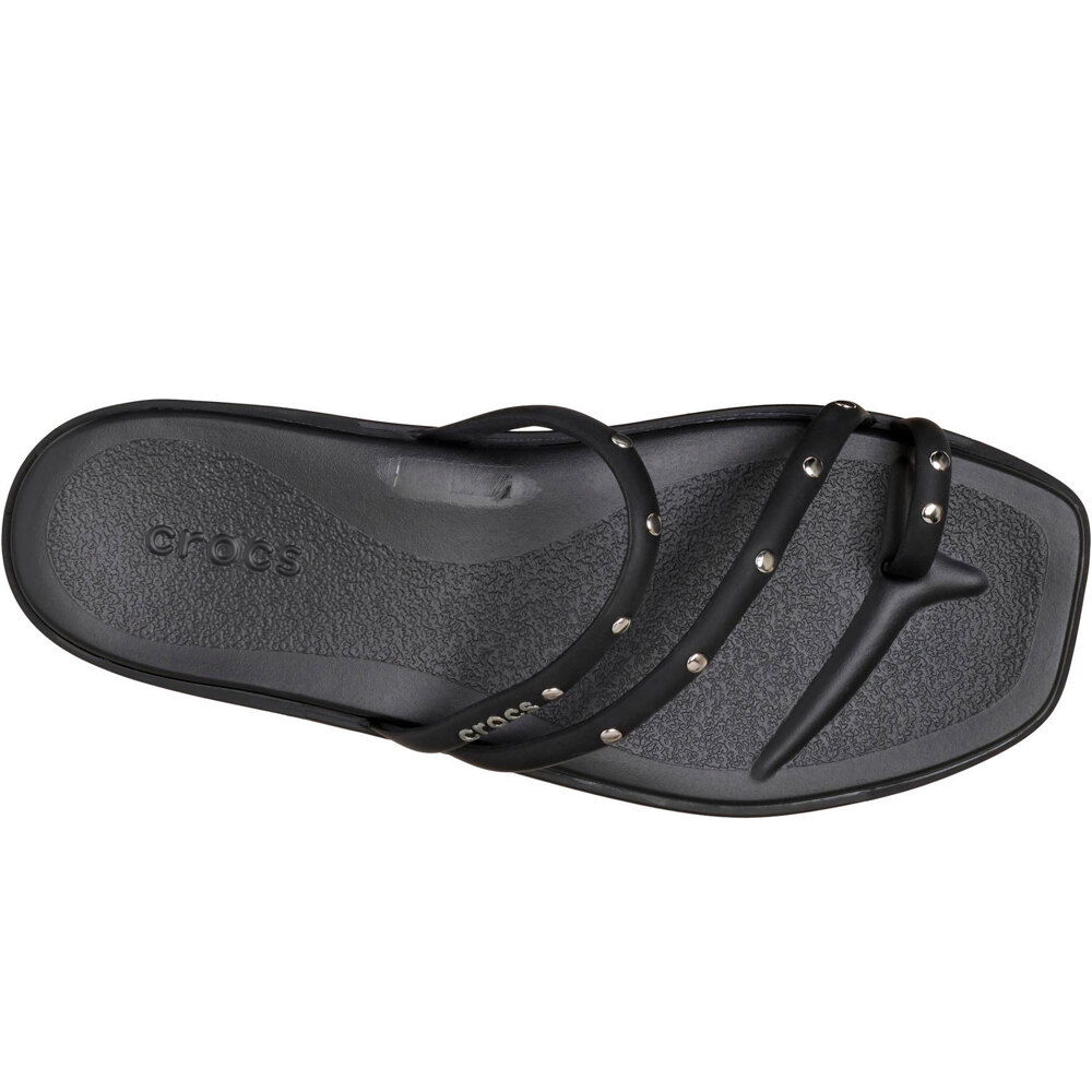 Crocs zueco mujer Miami Studded Toe Loop Sandal W vista superior
