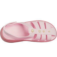 Crocs zueco mujer Stomp Fisherman Pearl Sandal U vista superior