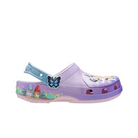 Crocs zueco niño Bluey Multi Pink Classic Clog T lateral exterior
