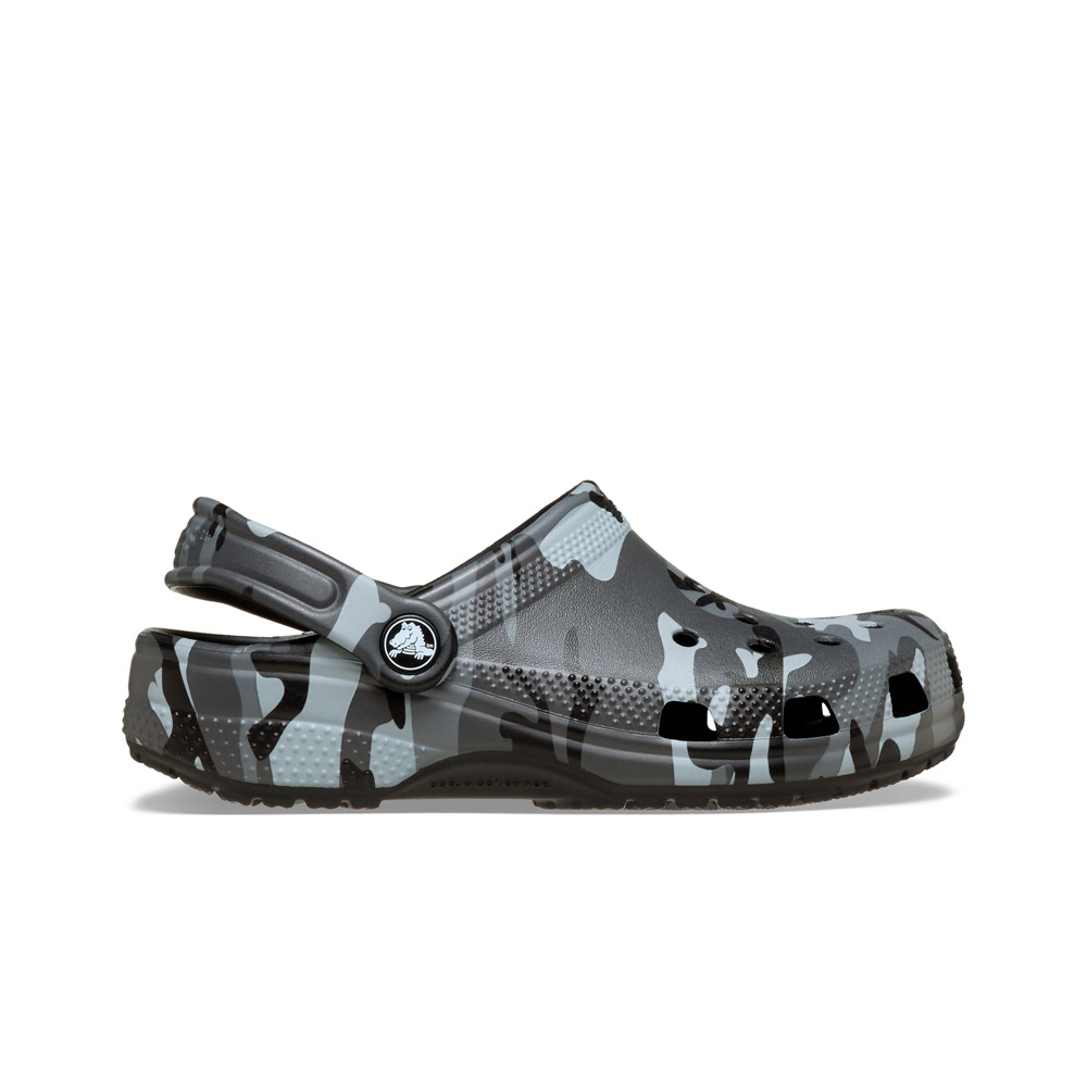 Crocs zueco niño Classic Camouflage Clog K lateral exterior