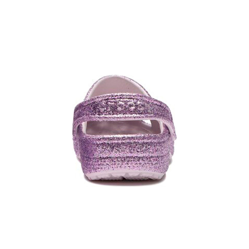 Crocs zueco niño Classic Chunky Glitter Clog K lateral interior