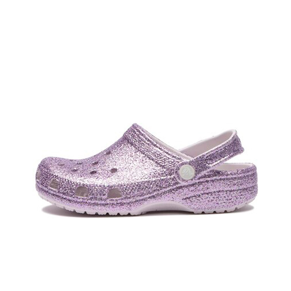 Crocs zueco niño Classic Chunky Glitter Clog K puntera