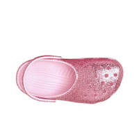 Crocs zueco niño Classic Chunky Glitter Clog K vista superior