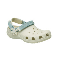 Crocs zueco niño Classic Dnm Flwr Adj Backstrap Clog K lateral interior