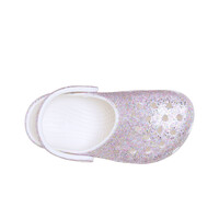 Crocs zueco niño Classic Fantasy Glitter Clog T vista trasera