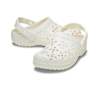 Crocs zueco niño Classic Floral Cut Out Clog K puntera