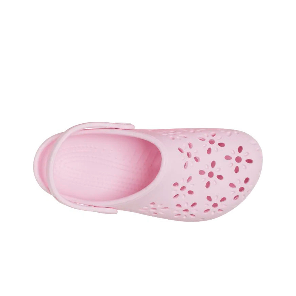 Crocs zueco niño Classic Floral Cut Out Clog K vista superior