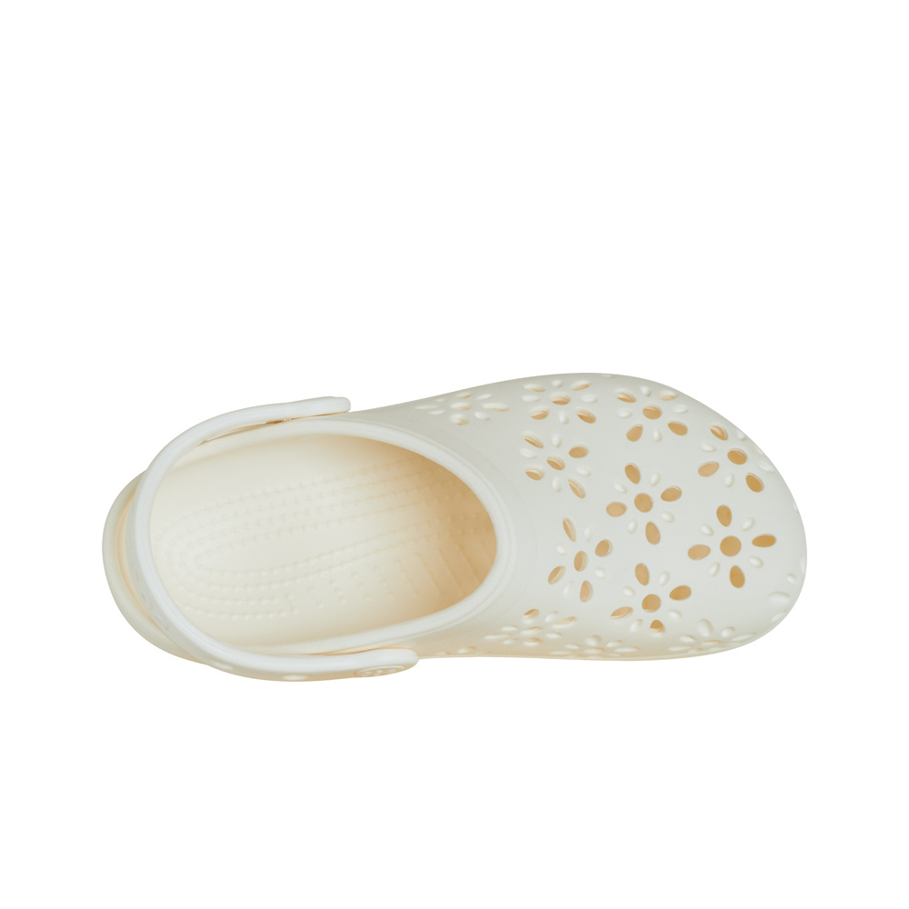 Crocs zueco niño Classic Floral Cut Out Clog T lateral interior