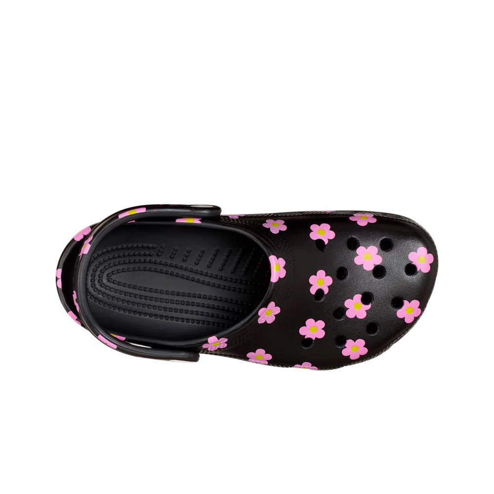 Crocs zueco niño Classic Flower Clog K vista superior