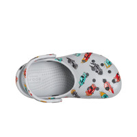Crocs zueco niño Classic Race Cars Graphic Cg T vista superior