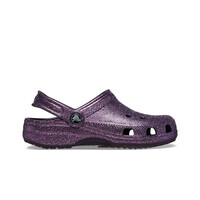 Crocs zueco niño Classic Space Glitter Clog K lateral exterior
