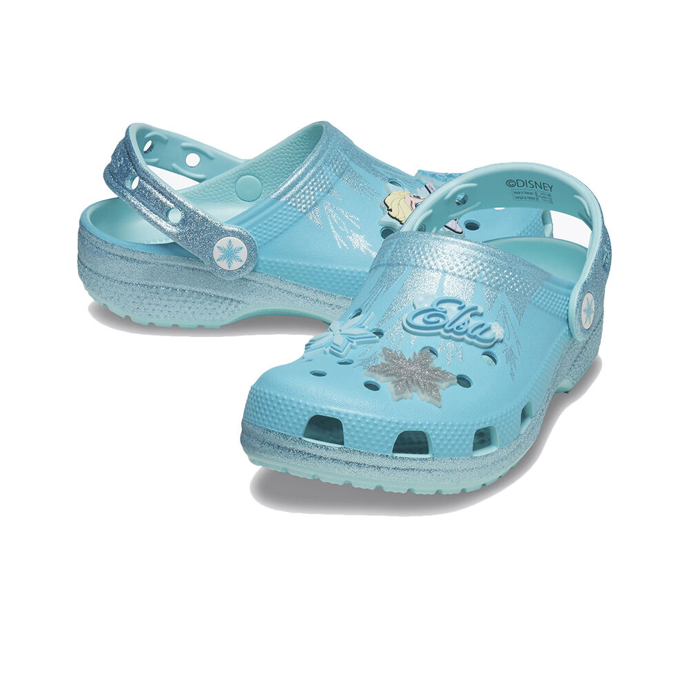 Crocs zueco niño Frozen Elsa Classic Clog T lateral interior