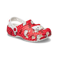 Crocs zueco niño Hello Kitty Red Classic Clog lateral interior