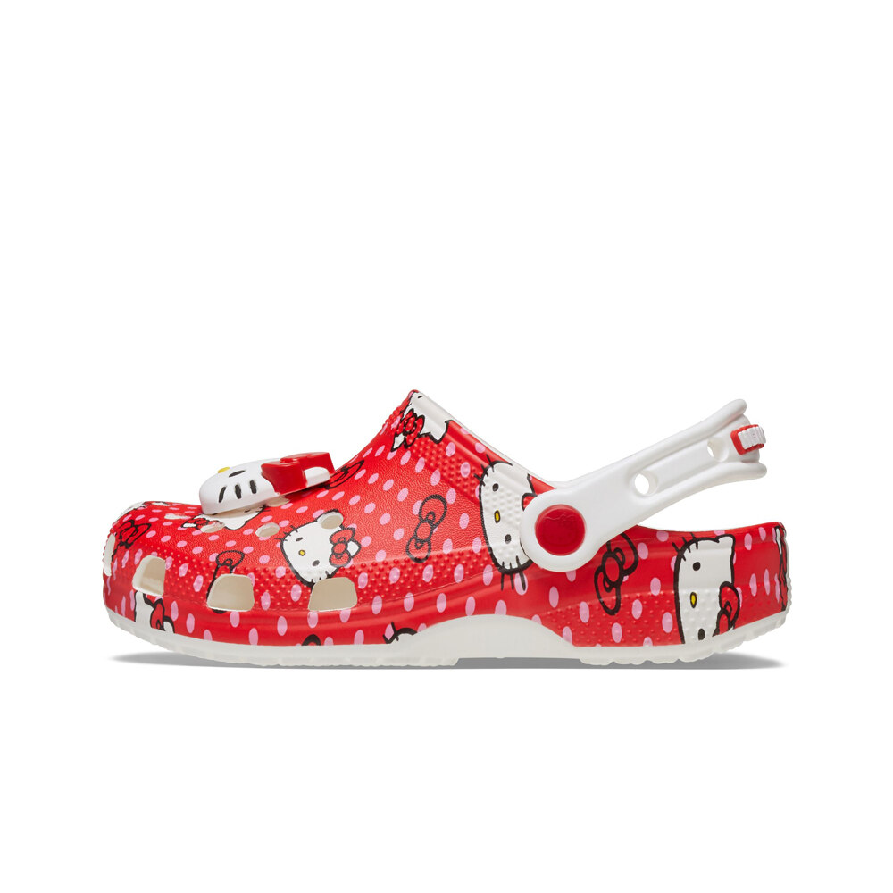 Crocs zueco niño Hello Kitty Red Classic Clog puntera