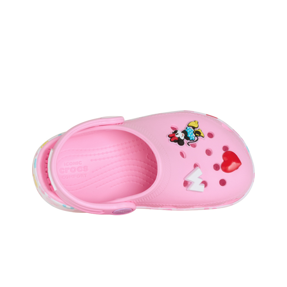 Crocs zueco niño Mickey Frnds Minnie Classic Clog T lateral interior
