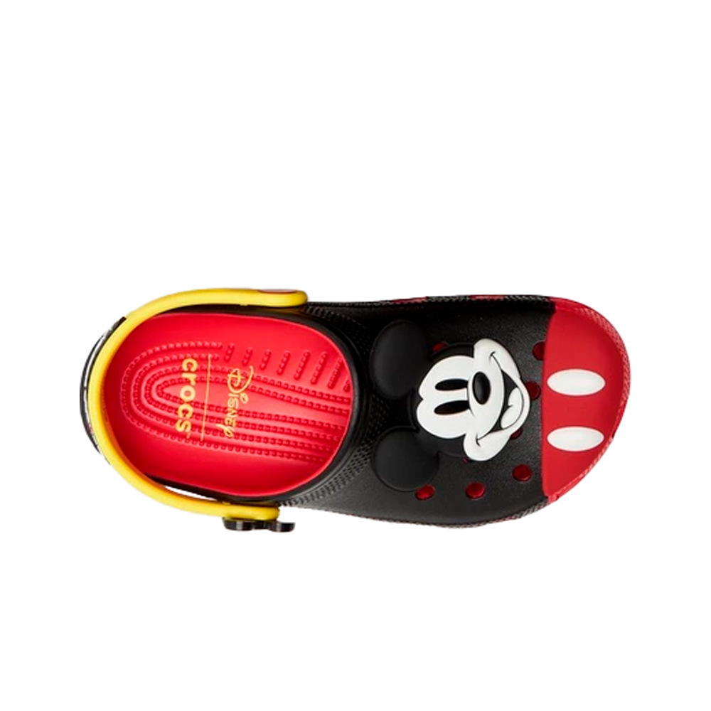 Crocs zueco niño Mickey Mouse Classic Clog K vista trasera