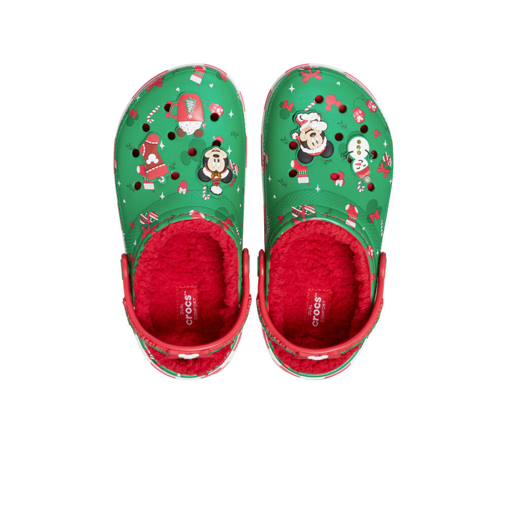 Crocs zueco niño Mickey Xmas Lined Classic Clog K 05