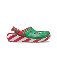 Crocs zueco niño Mickey Xmas Lined Classic Clog K lateral exterior