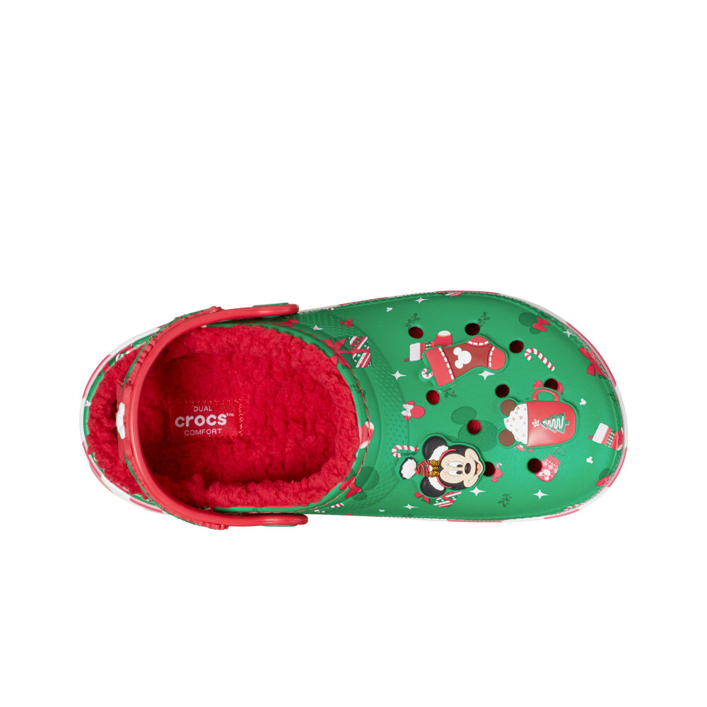 Crocs zueco niño Mickey Xmas Lined Classic Clog T puntera