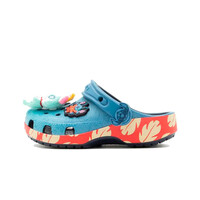 Crocs zueco niño Stitch Multi Classic Clog T lateral exterior