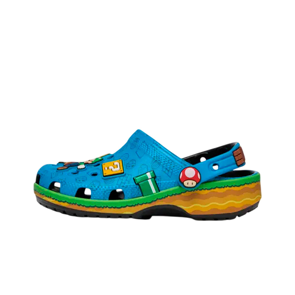 Crocs zueco niño Super Mario Core Classic Clog K lateral exterior