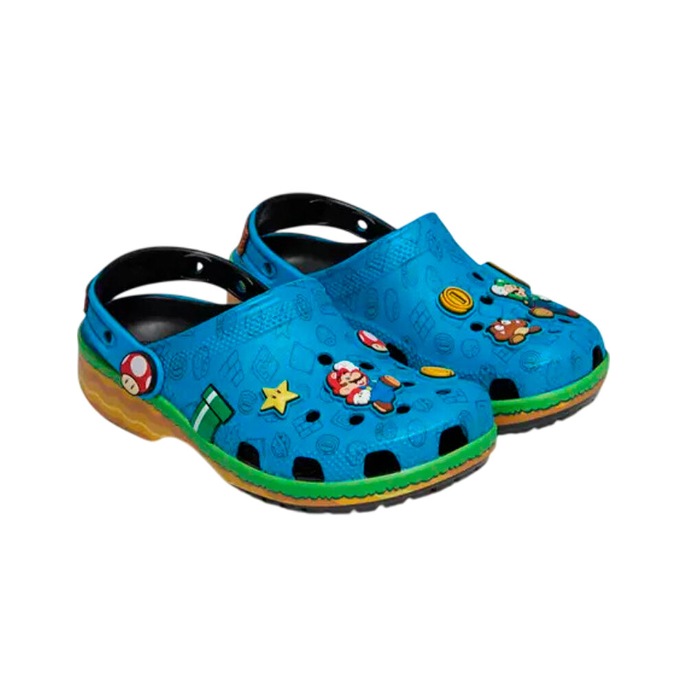 Crocs zueco niño Super Mario Core Classic Clog K lateral interior