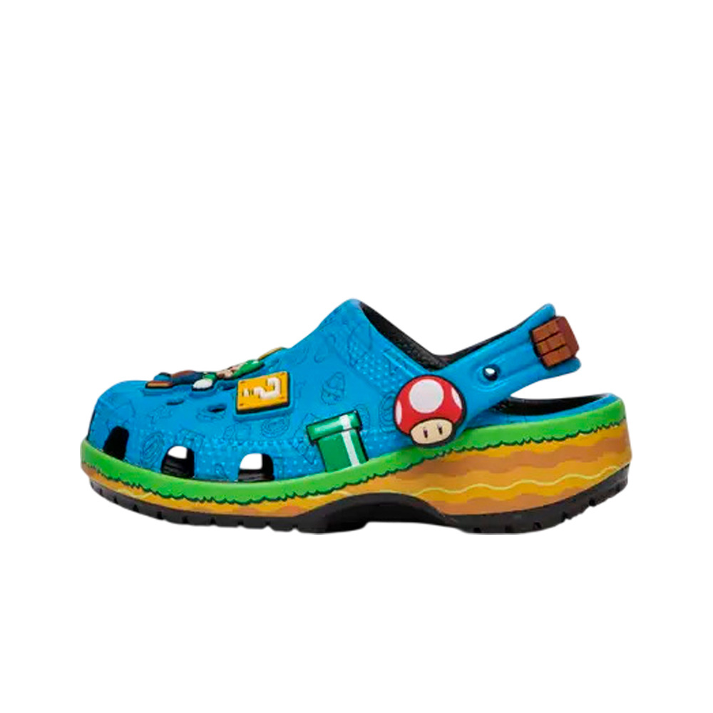 Crocs zueco niño Super Mario Core Classic Clog T lateral exterior