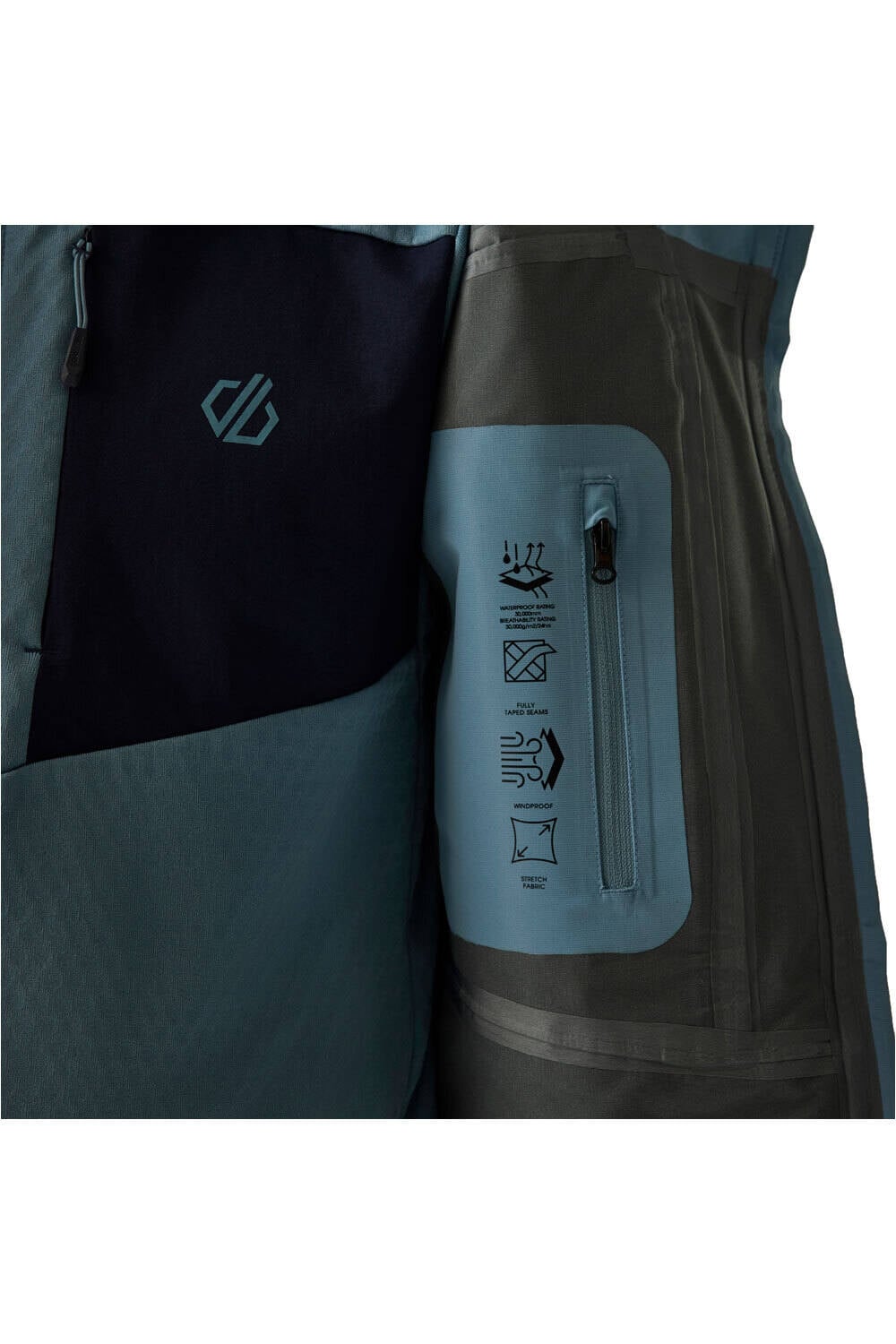 Dare2b chaqueta impermeable hombre AltGard 3L Shl Jk vista detalle