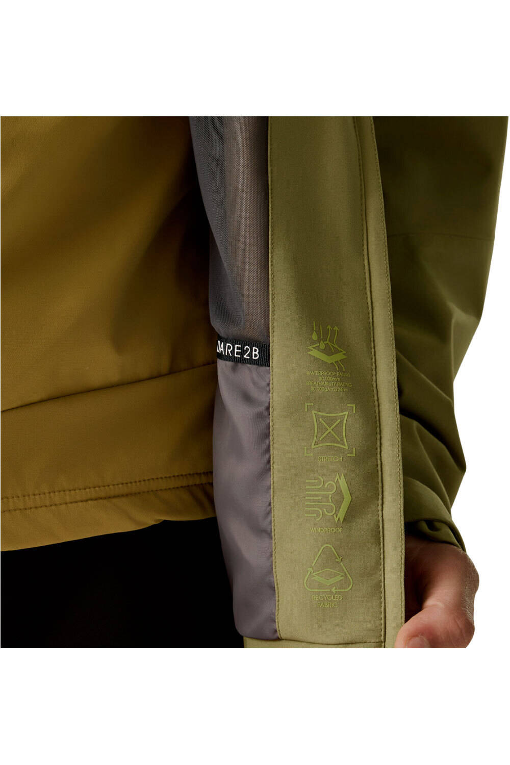 Dare2b chaqueta impermeable hombre Arising IV Jacket vista detalle