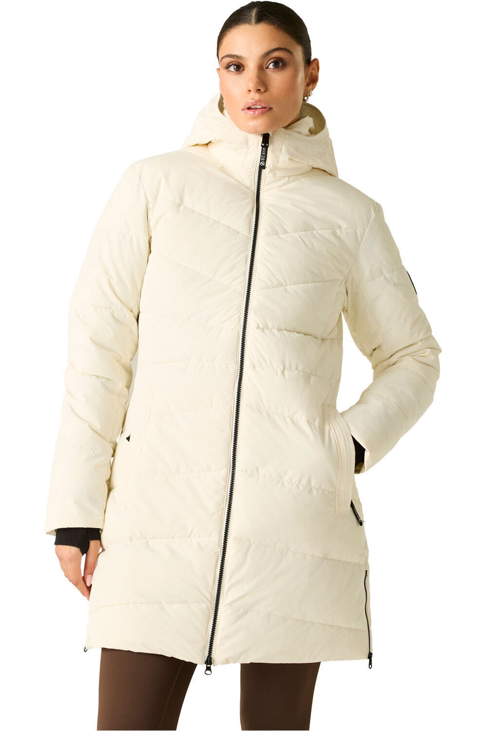 Dare2b chaqueta impermeable insulada mujer Glacier LongJk vista frontal