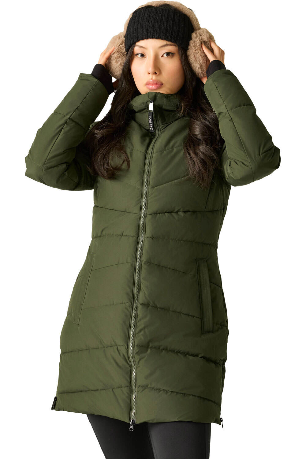 Dare2b chaqueta impermeable insulada mujer Glacier LongJk vista frontal