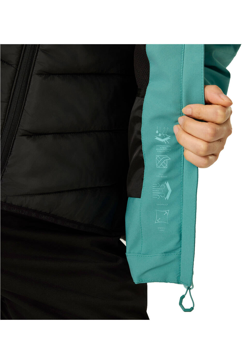 Dare2b chaqueta impermeable mujer WmsTorrekIIIJk vista detalle