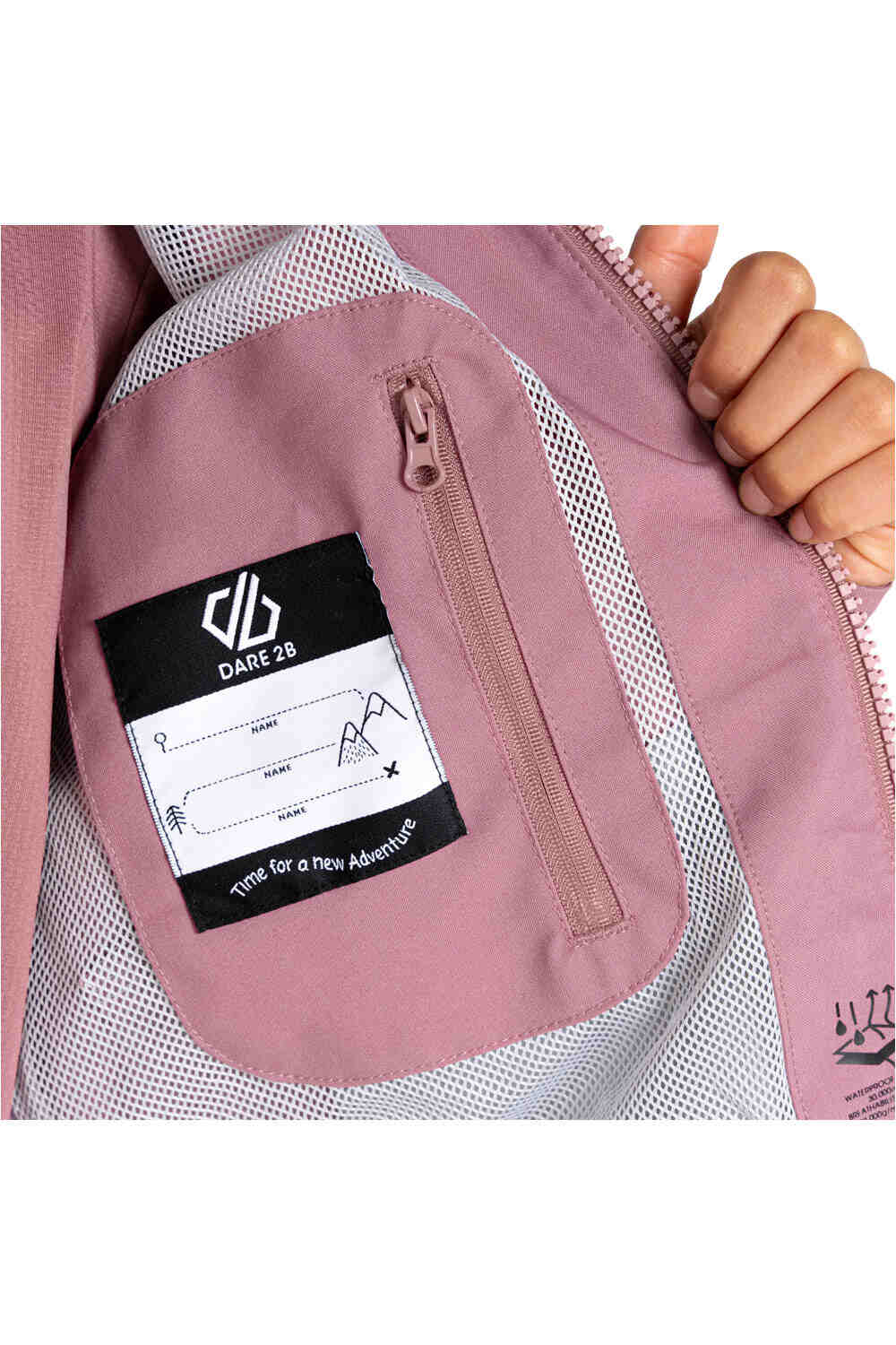 Dare2b chaqueta impermeable niño Explore II Jacket vista detalle