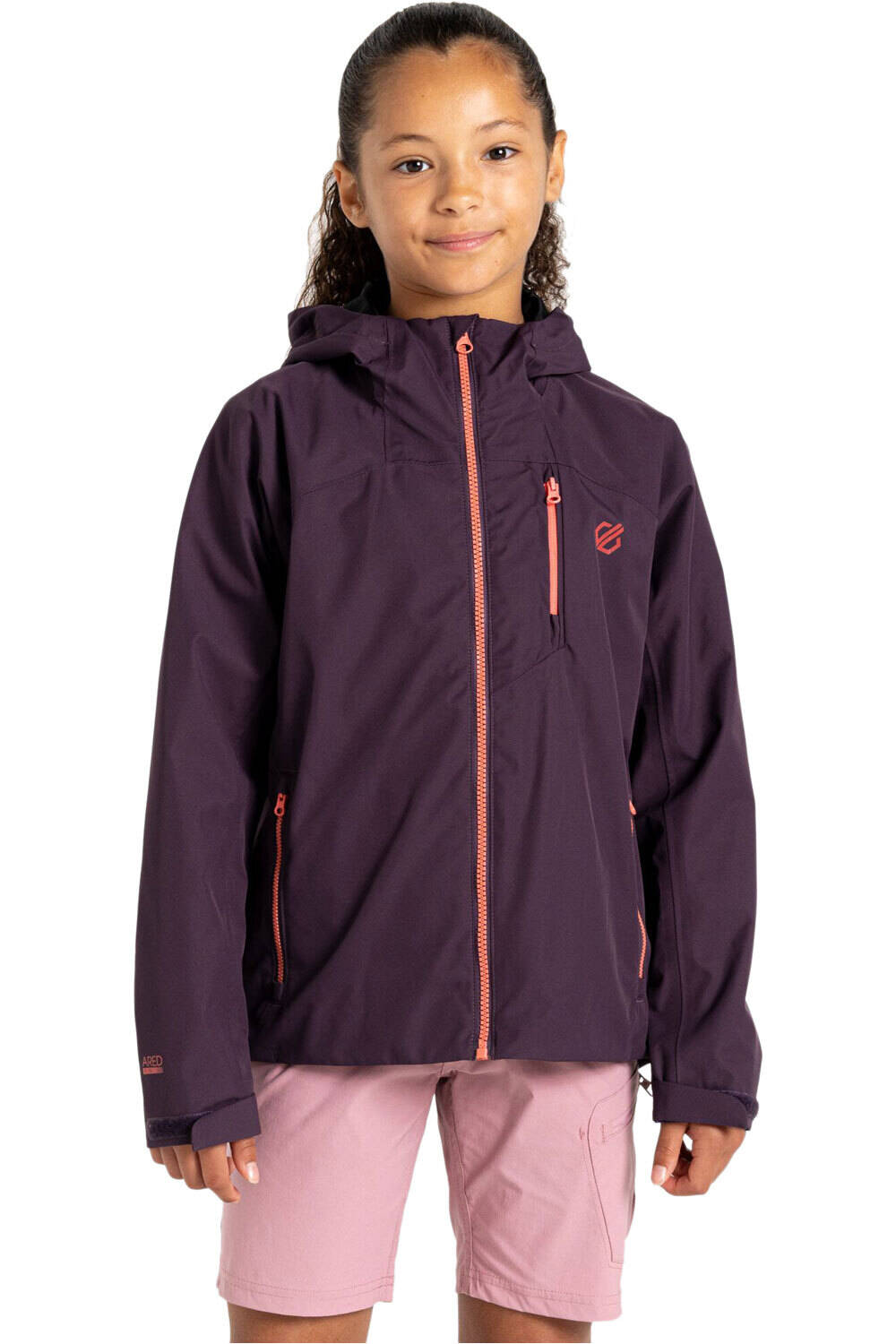 Dare2b chaqueta impermeable niño Kids Switch Out Jkt vista frontal