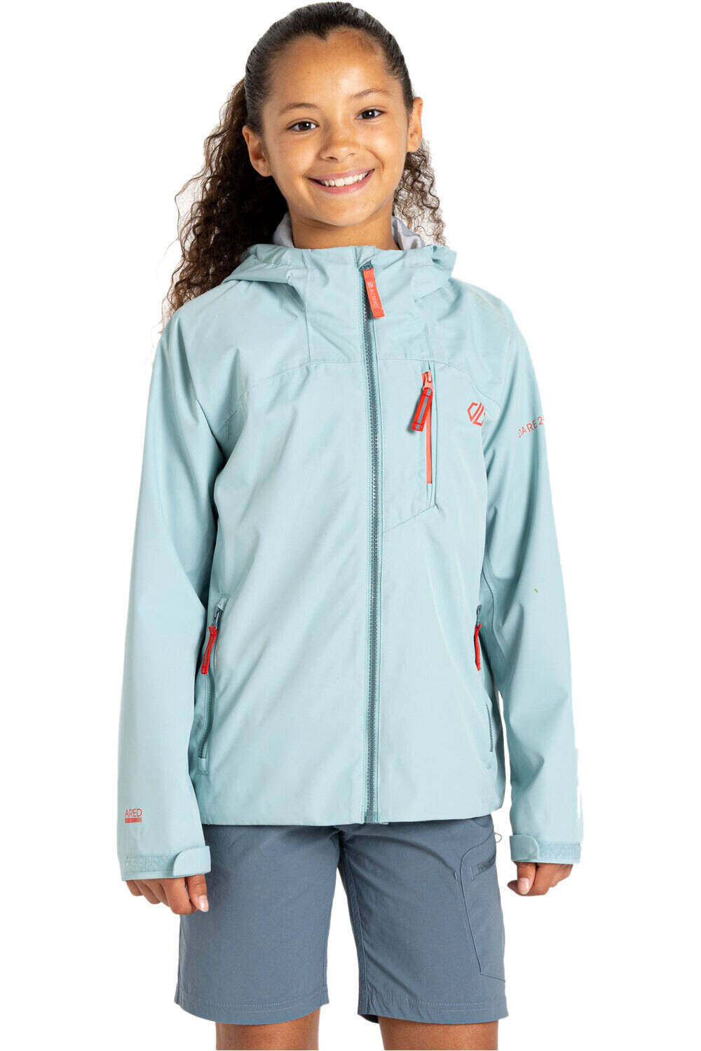 Dare2b chaqueta impermeable niño Kids Switch Out Jkt vista frontal
