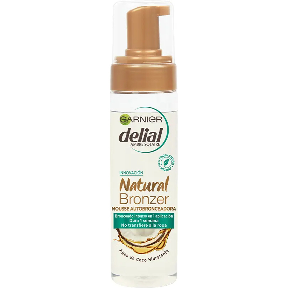 Delial protección solar corporal Mousse autobronceadora Natural Bronzer vista frontal