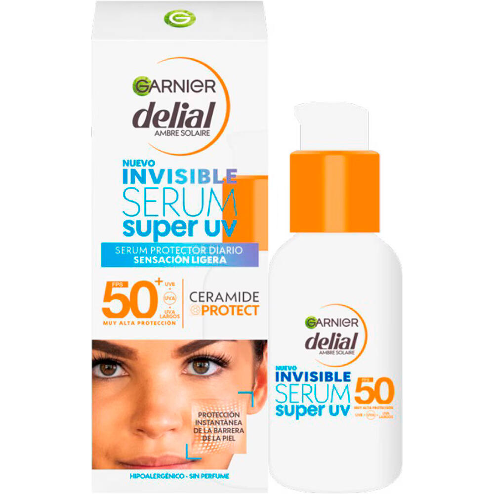 Delial protección solar facial Facial Unseen Super Uv vista frontal