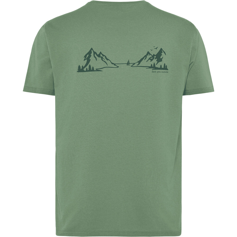 Didriksons camiseta montaña manga corta hombre HARALD USX T-SHIR L3 vista trasera