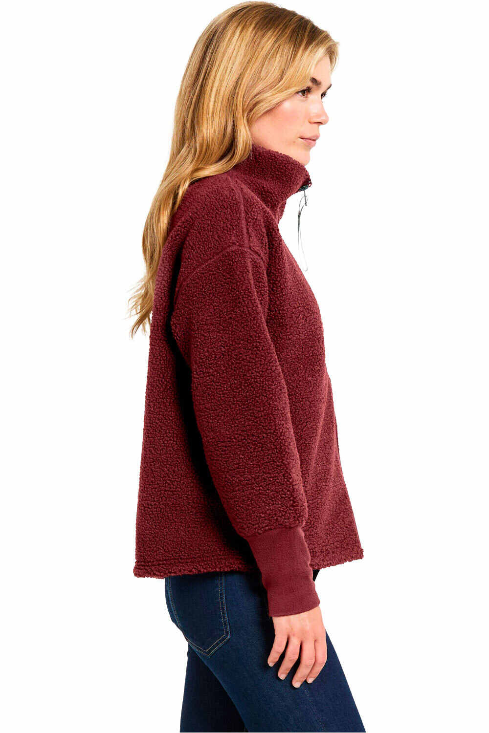 Didriksons forro polar mujer MELLA WNS FZ 3 vista detalle