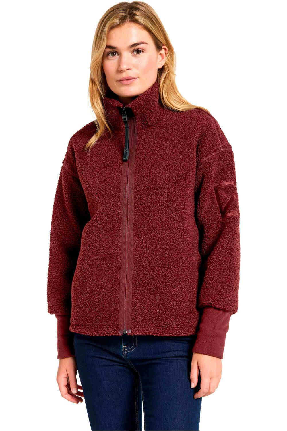 Didriksons forro polar mujer MELLA WNS FZ 3 vista frontal
