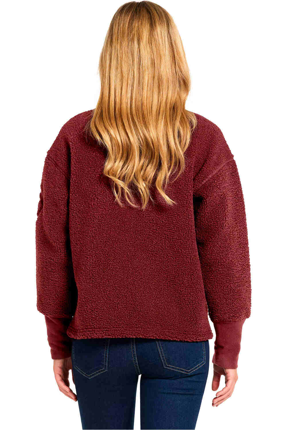 Didriksons forro polar mujer MELLA WNS FZ 3 vista trasera