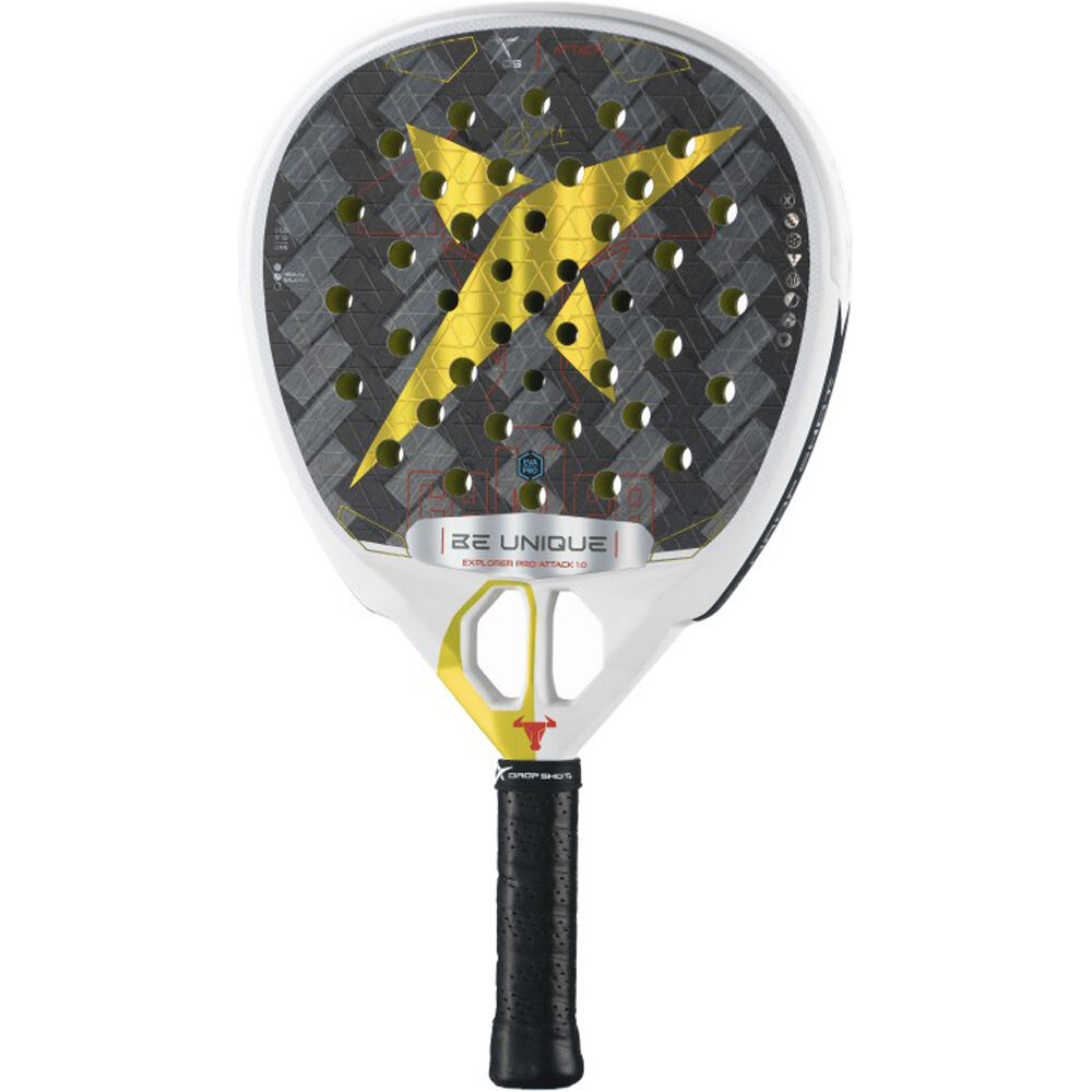 Dropshot pala pádel adulto Pala Drop Shot Explorer Pro Attack 1.0 vista frontal