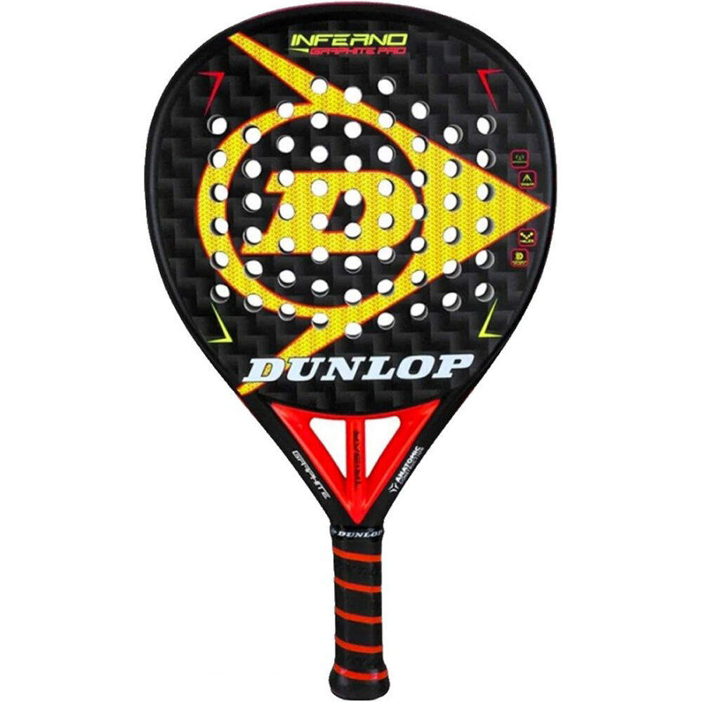 Dunlop pala pádel adulto PALA INFERNO GRAPHITE PRO HL vista frontal