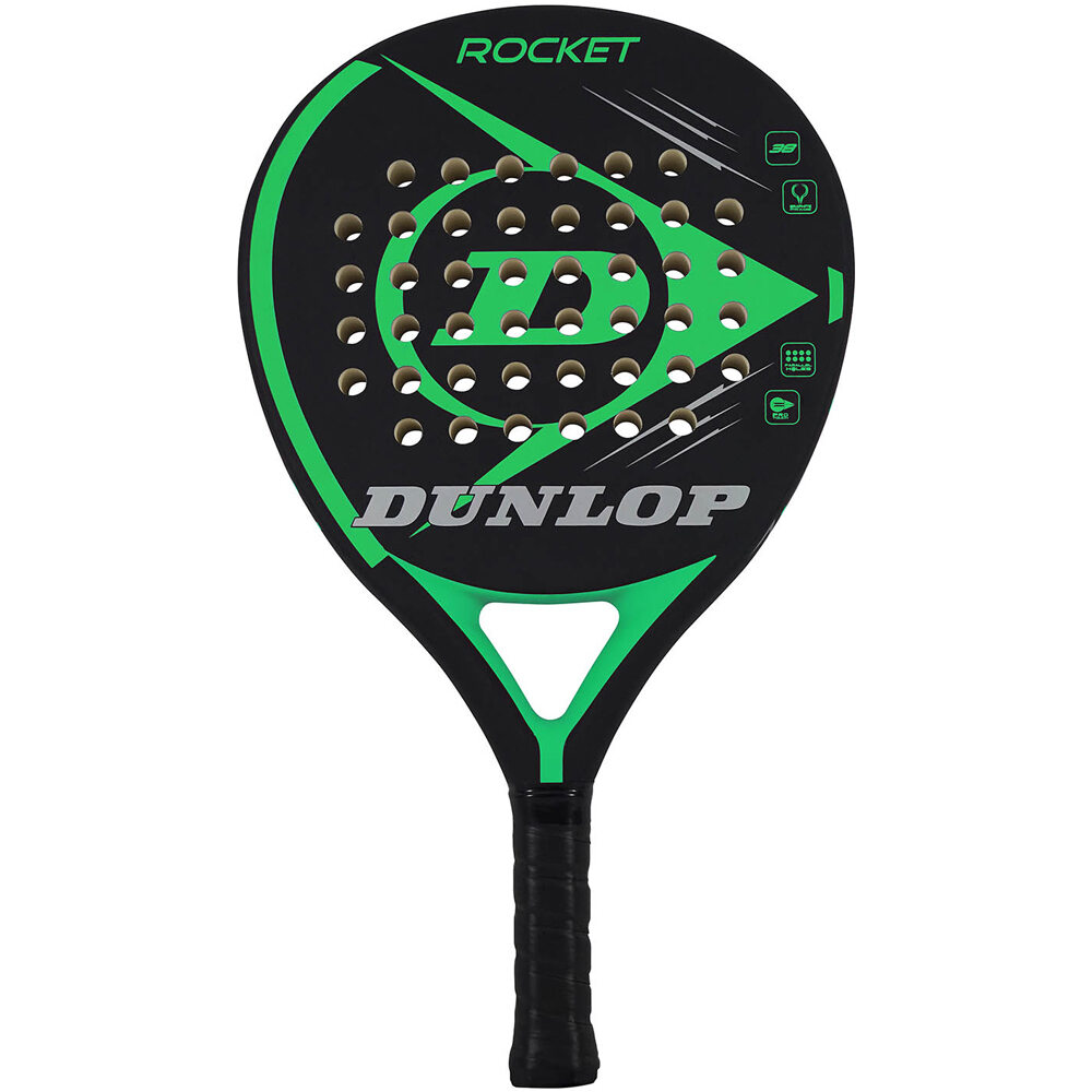 Dunlop pala pádel adulto ROCKET GREEN NH vista frontal