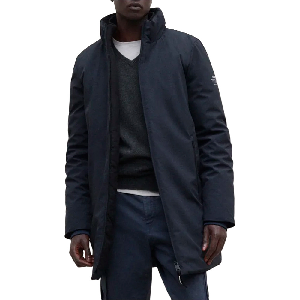 Ecoalf chaquetas hombre GRAYS LONG JACKET MAN vista frontal