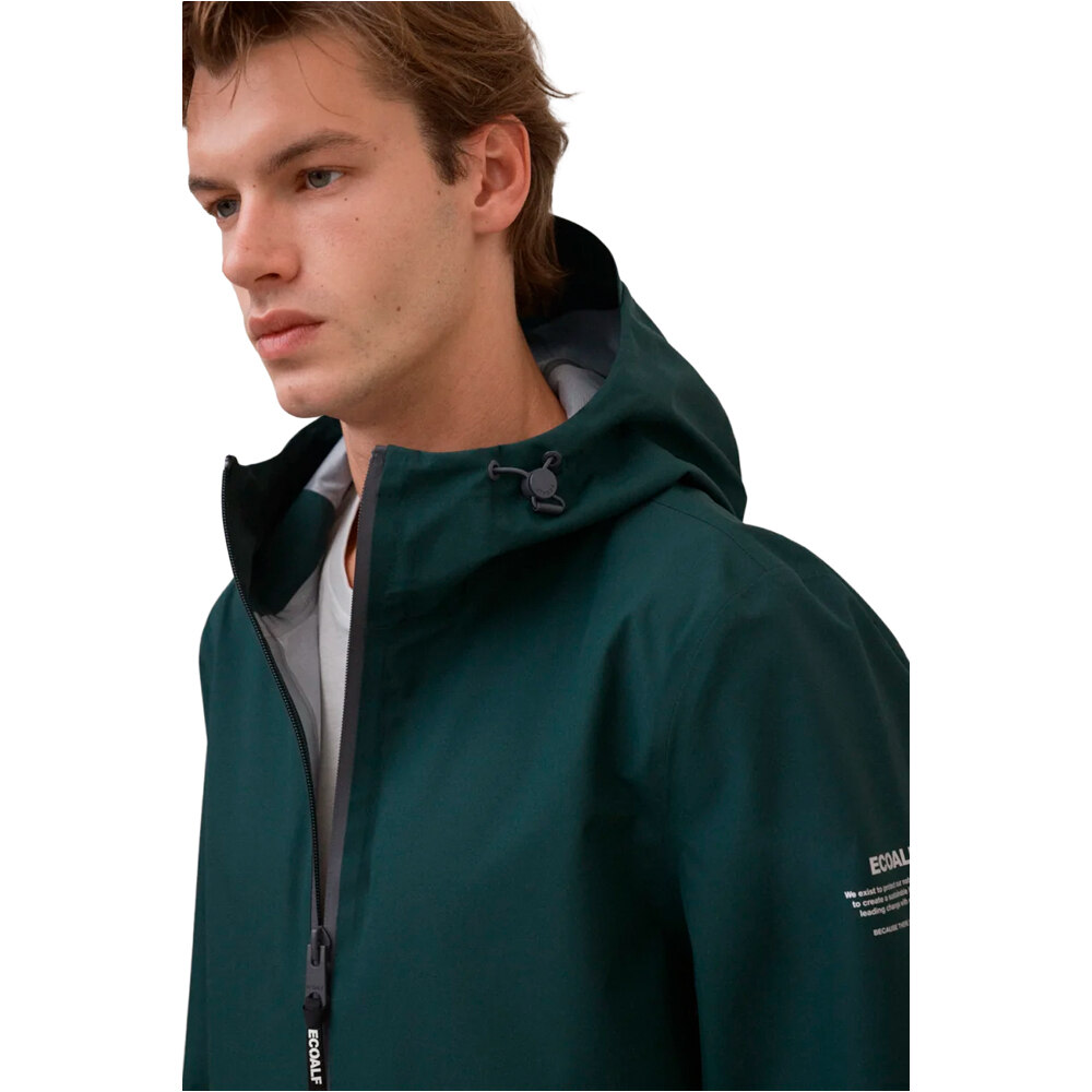 Ecoalf chubasquero hombre DILUVIO JACKET MAN vista detalle