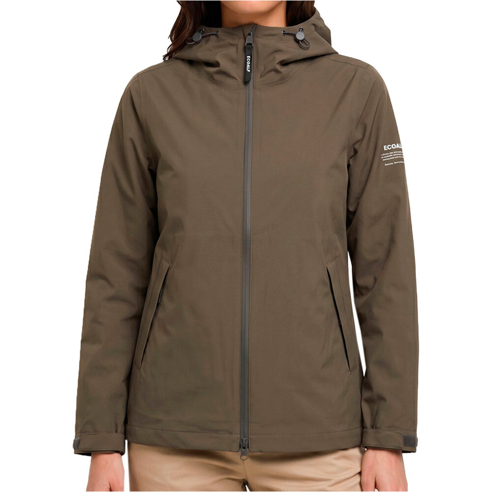 Ecoalf chubasquero mujer DILUVIO JACKET WOMAN vista frontal