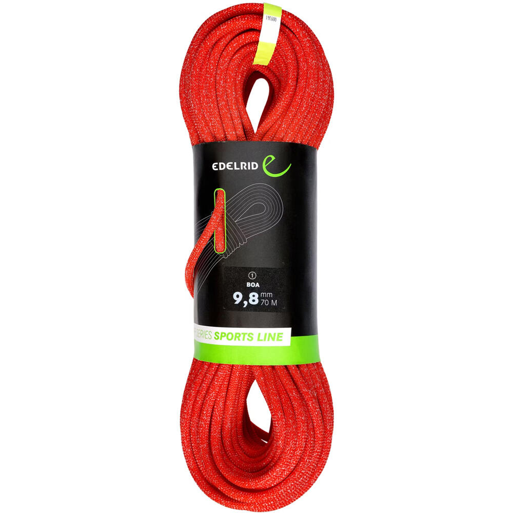Edelrid cuerda escalada BOA 9,8 mm 70 m madeja CE vista frontal