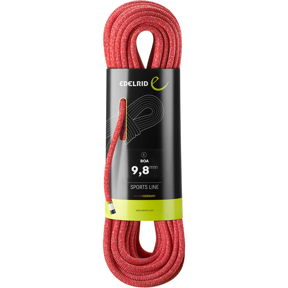 Edelrid cuerda escalada BOA  9,8 mm 80 m vista frontal